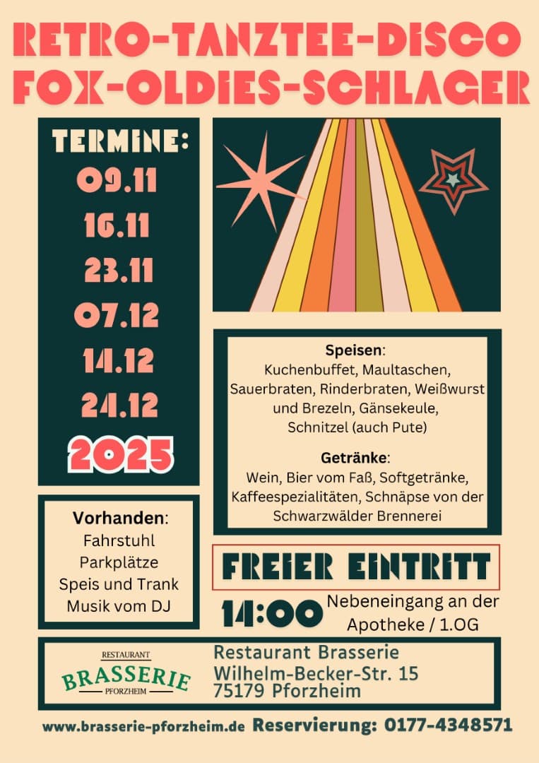 Flyer: Feiern Sie mit uns die 80er und 90er Jahre